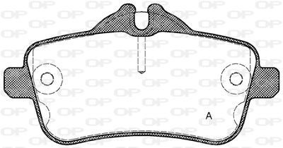 BPA150300 OPEN PARTS Комплект тормозных колодок, дисковый тормоз