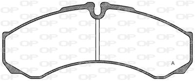 BPA065110 OPEN PARTS Комплект тормозных колодок, дисковый тормоз