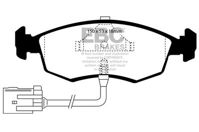 DP961 EBC Brakes Комплект тормозных колодок, дисковый тормоз