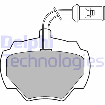 LP475 DELPHI Комплект тормозных колодок, дисковый тормоз