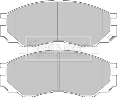 BBP1637 BORG & BECK Комплект тормозных колодок, дисковый тормоз