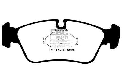 DP41211R EBC Brakes Комплект тормозных колодок, дисковый тормоз