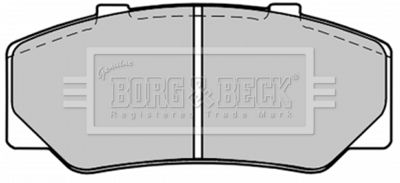 BBP1246 BORG & BECK Комплект тормозных колодок, дисковый тормоз