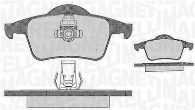 363916060543 MAGNETI MARELLI Комплект тормозных колодок, дисковый тормоз