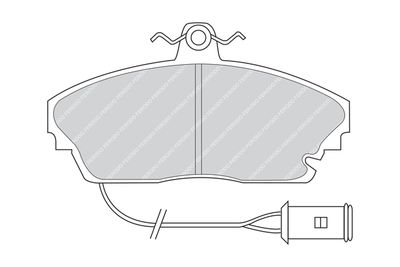 FDB445 FERODO Комплект тормозных колодок, дисковый тормоз