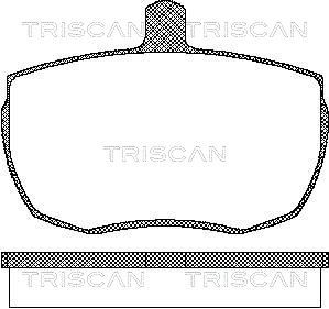 811010815 TRISCAN Комплект тормозных колодок, дисковый тормоз