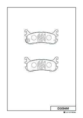 D3094M MK Kashiyama Комплект тормозных колодок, дисковый тормоз