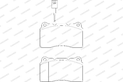 WBP23092A WAGNER Комплект тормозных колодок, дисковый тормоз