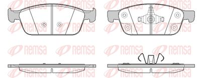 151050 REMSA Комплект тормозных колодок, дисковый тормоз