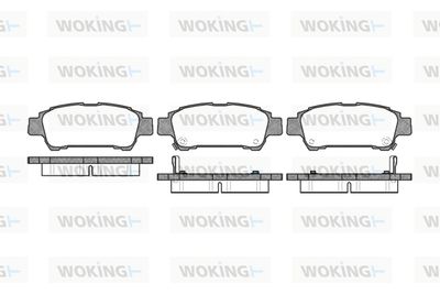 P920302 WOKING Комплект тормозных колодок, дисковый тормоз