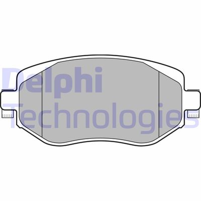 LP3306 DELPHI Комплект тормозных колодок, дисковый тормоз