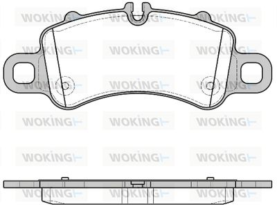 P1613300 WOKING Комплект тормозных колодок, дисковый тормоз