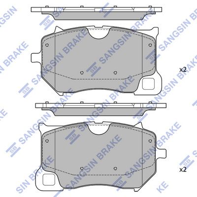 SP4484 Hi-Q Комплект тормозных колодок, дисковый тормоз