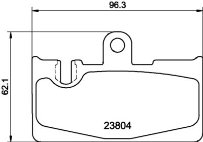 NP1102 NISSHINBO Комплект тормозных колодок, дисковый тормоз