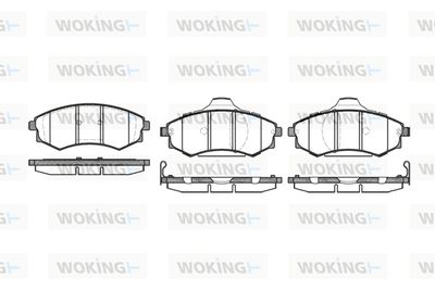 P218392 WOKING Комплект тормозных колодок, дисковый тормоз