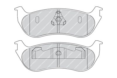 FDB1793 FERODO Комплект тормозных колодок, дисковый тормоз