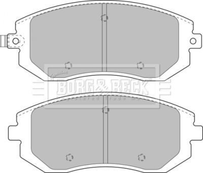 BBP1905 BORG & BECK Комплект тормозных колодок, дисковый тормоз