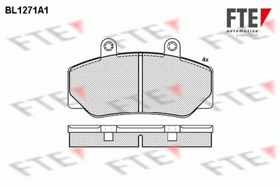 BL1271A1 FTE Комплект тормозных колодок, дисковый тормоз