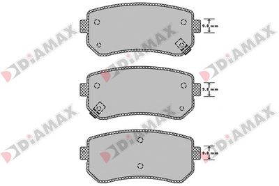 N09242 DIAMAX Комплект тормозных колодок, дисковый тормоз