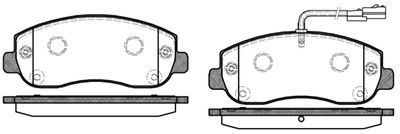 NB25147V01 NEW BLOX Комплект тормозных колодок, дисковый тормоз