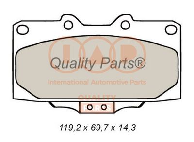 70415040 IAP QUALITY PARTS Комплект тормозных колодок, дисковый тормоз