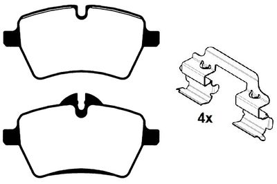 RA08480K1 RAICAM Комплект тормозных колодок, дисковый тормоз