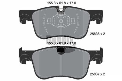 BPD1159 BENDIX Braking Комплект тормозных колодок, дисковый тормоз