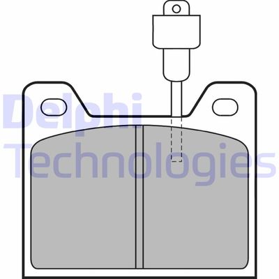 LP226 DELPHI Комплект тормозных колодок, дисковый тормоз