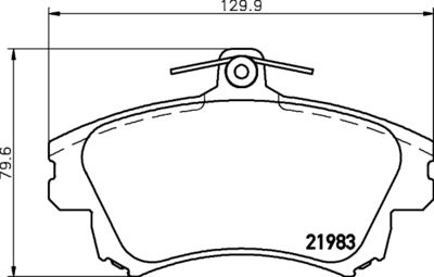 PCP1345 DON Комплект тормозных колодок, дисковый тормоз