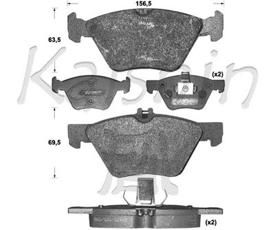 FK10110 KAISHIN Комплект тормозных колодок, дисковый тормоз