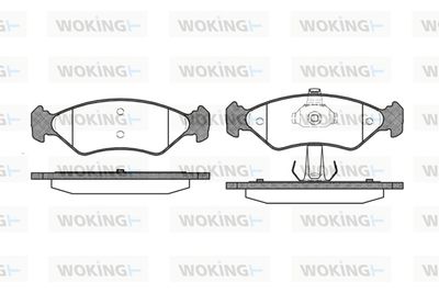 P385330 WOKING Комплект тормозных колодок, дисковый тормоз