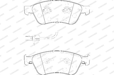 WBP23885A WAGNER Комплект тормозных колодок, дисковый тормоз
