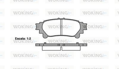 P1295300 WOKING Комплект тормозных колодок, дисковый тормоз