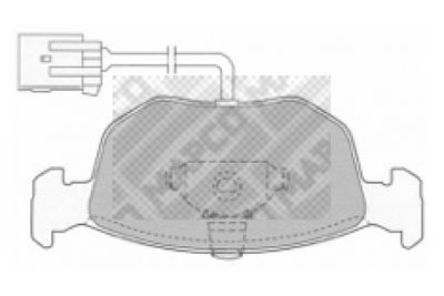 6506 MAPCO Комплект тормозных колодок, дисковый тормоз