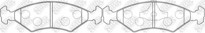 PN5108 NiBK Комплект тормозных колодок, дисковый тормоз