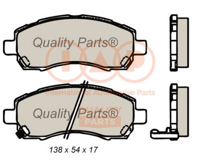 70415031 IAP QUALITY PARTS Комплект тормозных колодок, дисковый тормоз