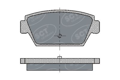 SP192PR SCT - MANNOL Комплект тормозных колодок, дисковый тормоз