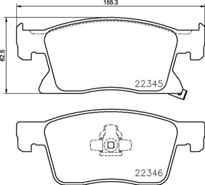 P59091 BREMBO Комплект тормозных колодок, дисковый тормоз