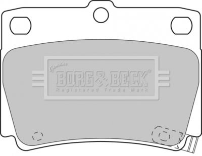 BBP1819 BORG & BECK Комплект тормозных колодок, дисковый тормоз