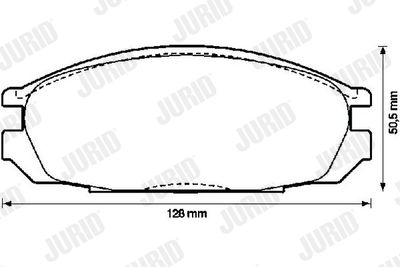 572290J JURID Комплект тормозных колодок, дисковый тормоз