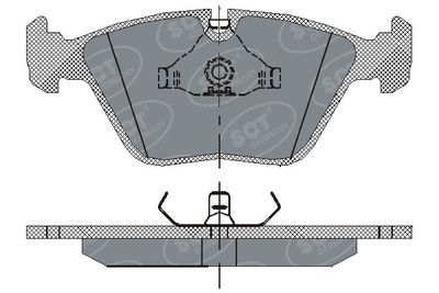 SP152PR SCT - MANNOL Комплект тормозных колодок, дисковый тормоз