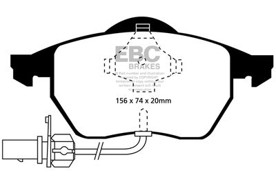 DP31114C EBC Brakes Комплект тормозных колодок, дисковый тормоз