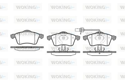 P718301 WOKING Комплект тормозных колодок, дисковый тормоз