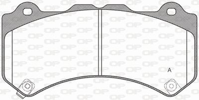 BPA137604 OPEN PARTS Комплект тормозных колодок, дисковый тормоз