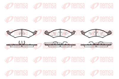 053500 REMSA Комплект тормозных колодок, дисковый тормоз