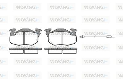 P092322 WOKING Комплект тормозных колодок, дисковый тормоз