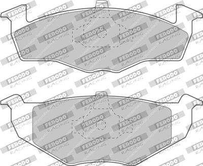 FCP1054H FERODO RACING Комплект тормозных колодок, дисковый тормоз