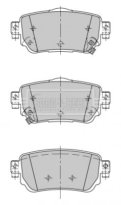 BBP2498 BORG & BECK Комплект тормозных колодок, дисковый тормоз