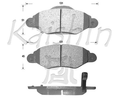 FK2246 KAISHIN Комплект тормозных колодок, дисковый тормоз