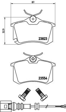 P85066 BREMBO Комплект тормозных колодок, дисковый тормоз